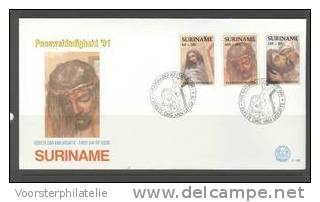 REP. SURINAME 1991 ZBL FDC E146 PASEN EASTERN PAQUES - Pâques