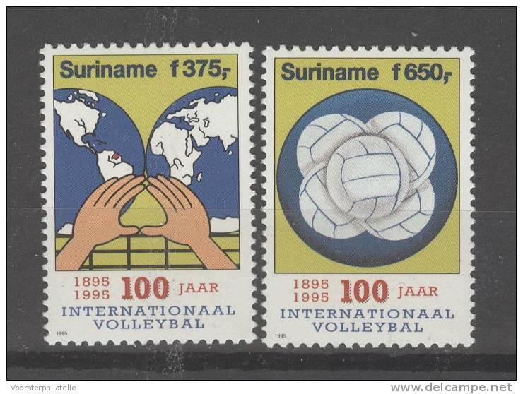 REPUBLIEK SURINAME 1995 ZBL 829-30 VOLLEYBAL - Volley-Ball