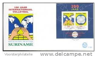 REP. SURINAME 1995 ZBL FDC E180A VOLLEYBAL - Volleyball