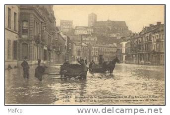 LIEGE  Boulevard De La Sauvenière - Inondations 1925-1926 - Rampen