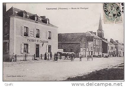 Louverné : Route De Martigné ,Hotel De La Croix D'Or - Louverne