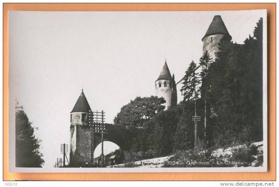 D617, Vaud, Grandson - Le Château. Poteaux Télégraphiques. - Grandson