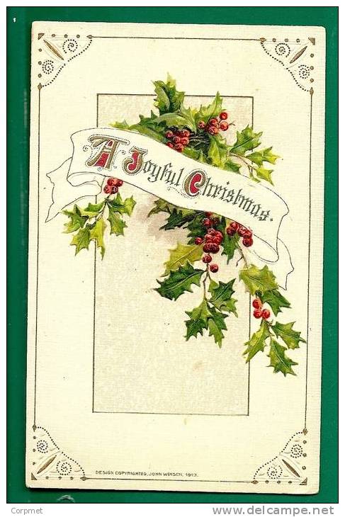 US - 1913 BALBOA  Scott # 397  On Christmas Embossed Card - Imperforate Al Left - From PITMAN - Storia Postale