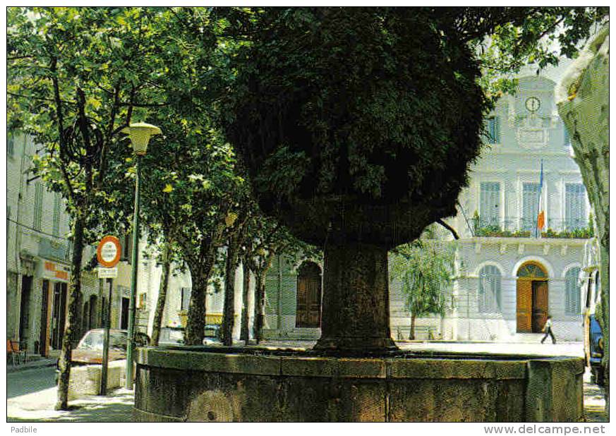 Carte Postale 83.  Le Beausset   Fontaine Place De L'Hote De Ville   Trés Beau Plan - Le Beausset