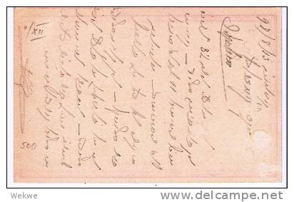 Bul056/   BULGARIEN - Komanov 1898 Ganzsache Mi. 16a, Klarer Stempel - Cartes Postales