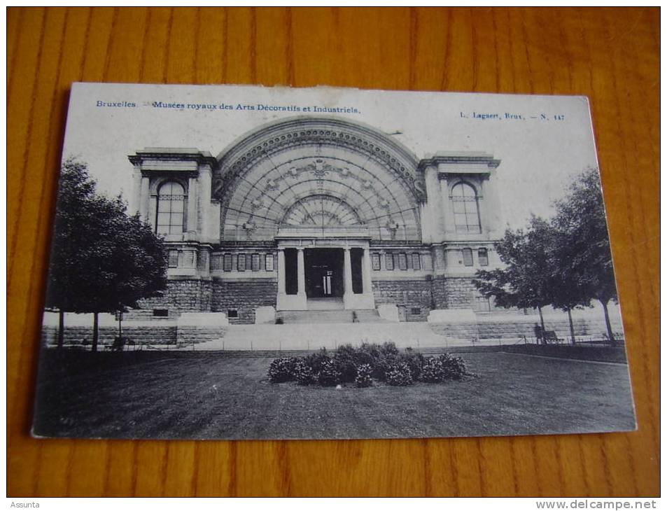 Bruxelles- Musées Royaux Arts Déco & Indust -. Cachet Bruxelles Départ 31 Décembre 1907 - 2 Scans - Museos