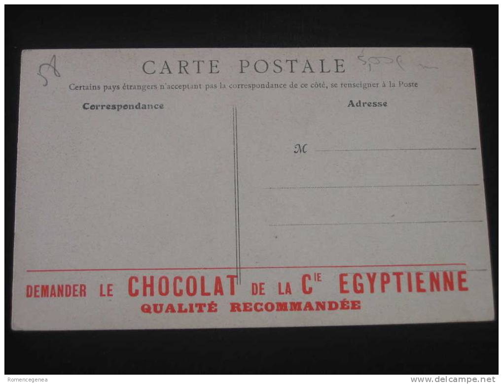 POUGUES-LES-EAUX - Etablissement Bellevue - Au Verso Publicité Sur Le Chocolat De La Cie Egyptienne - Non Voyagée - Pougues Les Eaux