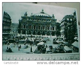 FRANCE PARIS L'OPERA TEATRO E AUTO CAR AUTOBUS VB1948 BO15787 - Transporte Público