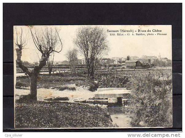 34 SAUSSAN (envs Pignan) Vue Générale, Rives Du Chene, Ed Rière, 191? - Autres & Non Classés