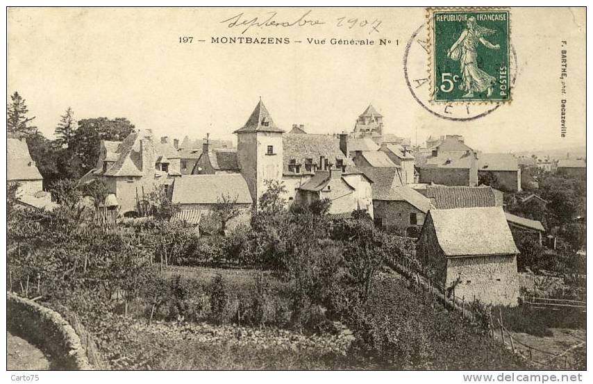 MONTBAZENS 12 - Vue Générale - Jardins - Montbazens