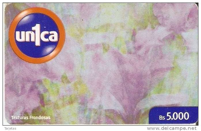 TARJETA DE UNICA DE VENEZUELA DE TEXTURAS FRONDOSAS - Venezuela