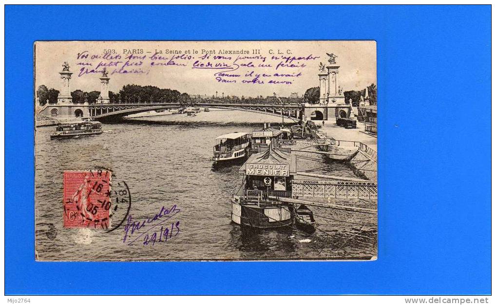 PARIS    LA SEINE ET LE PONT ALEXANDRE III - Die Seine Und Ihre Ufer