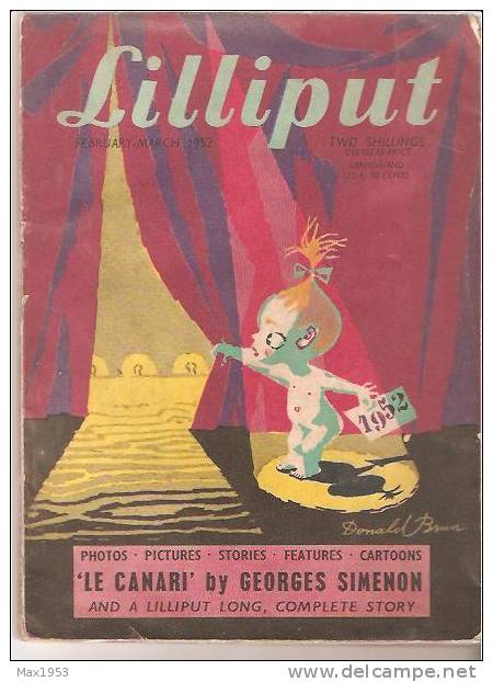 "Le Canari" By Georges Simenon In Lilliput - February-March 1952 - [La Révolte Du Canari] En Anglais - Simenon