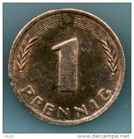 Allemagne 1 Pfennig 1979 G Ttb/sup - 1 Pfennig