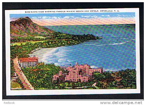 4 Early Postcards Waikiki & Honolulu Harbour Hawaii USA - Ref 275 - Honolulu