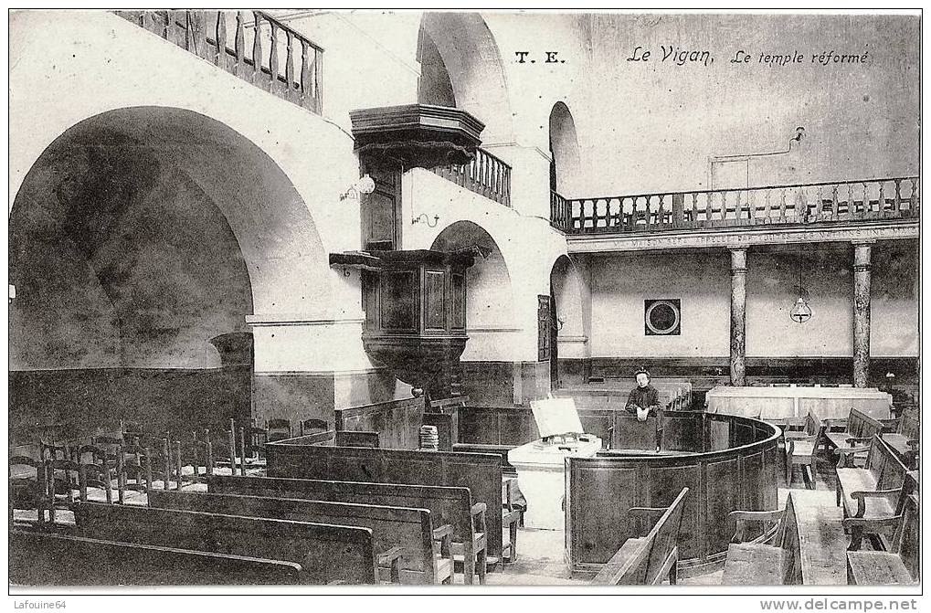 LE VIGAN - Intérieur Du Temple Protestant - Eglise Réformée - Le Vigan