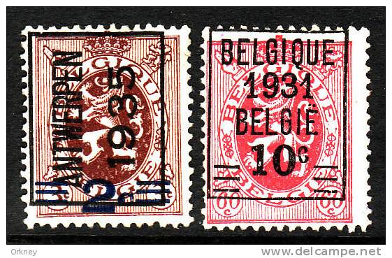 ° 333/34  Heraldieke Leeuw - 1932 Cérès Et Mercure