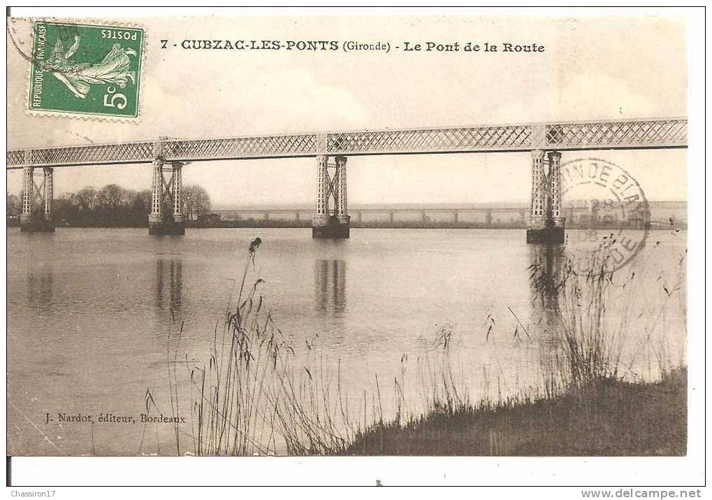 33 - CUBZAC-les-PONTS  -  Le Pont De La Route - Cubzac-les-Ponts