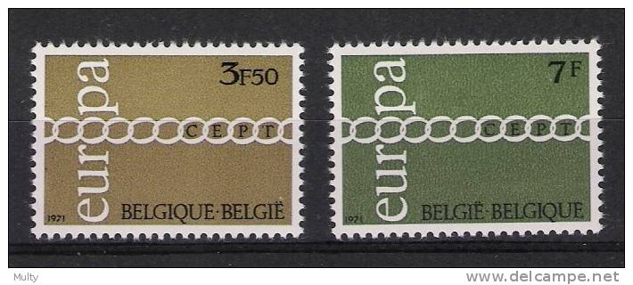 Belgie OCB 1578 / 1579 (**) - 1971