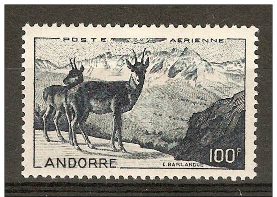 Andorre Poste Aérienne N° 1 Neuf Avec Charnière TB - Ungebraucht