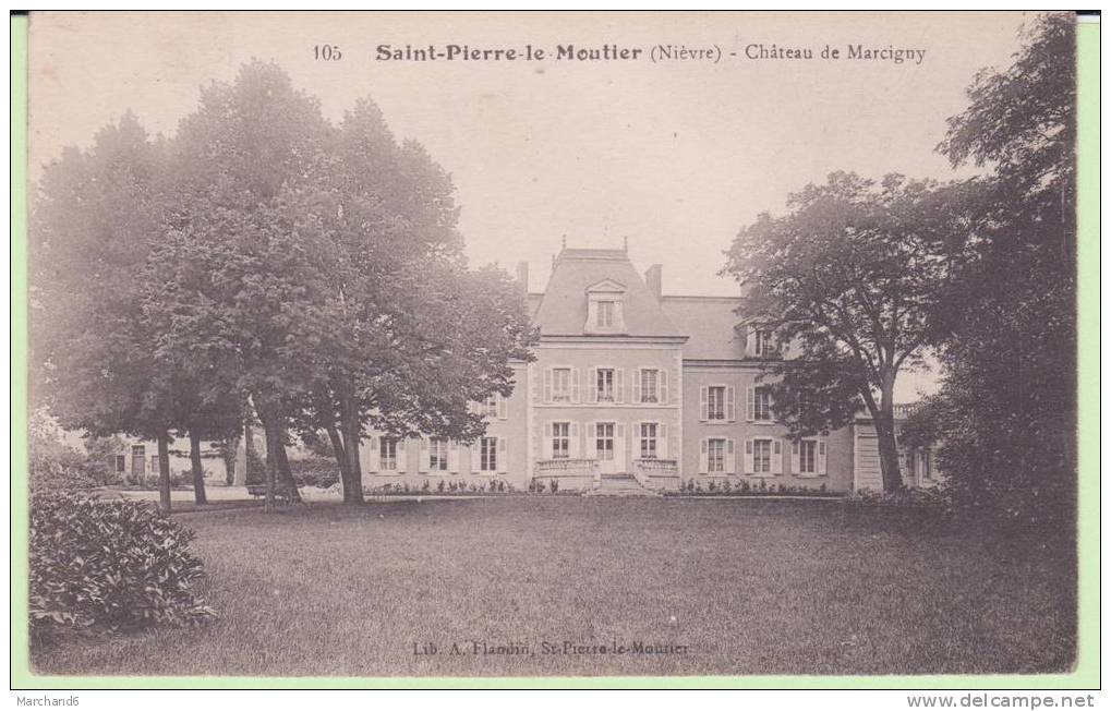 NIEVRE.SAINT PIERRE LE MOUTIER.CHATEAU DE MARCIGNY - Saint Pierre Le Moutier