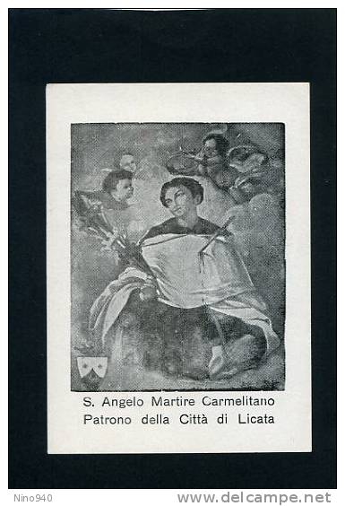 S. ANGELO, Martire Carmelitano - Patrono Di Licata  - Mm. 76x108 - Epoca - Religion & Esotérisme