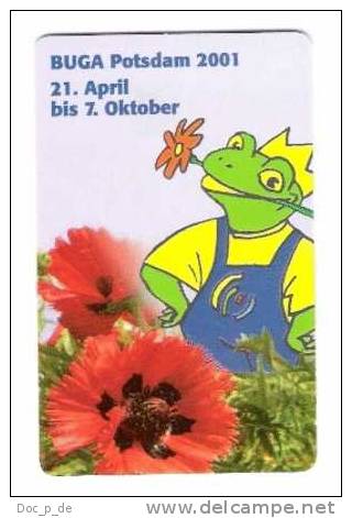 Germany - Deutschland - Buga - Frosch - Frog - P 04/01 - P & PD-Series: Schalterkarten Der Dt. Telekom