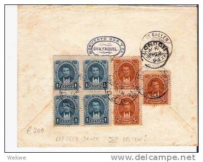 Ec020a/  ECUADOR - Präsident Rocafuerte 1895, Schweiz (Seebeckdrucke) RRR - Ecuador