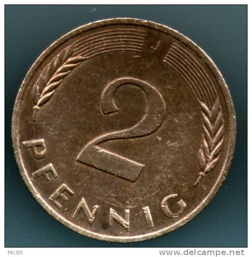 Allemagne 2 Pfennig 1978 J Sup - 2 Pfennig