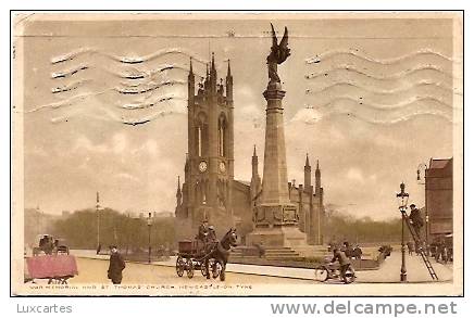 WAR MEMORIAL AND ST. THOMAS' CHURCH. NEWCASTLE-ON-TYNE. - Newcastle-upon-Tyne