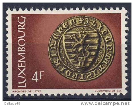Luxemburg Luxembourg 1974 Mi 880 YT 830 SG 924 ** Municipal Seal Of Diekirch / Stadtsiegel - Monnaies