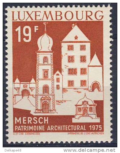 Luxemburg Luxembourg 1975 Mi 903 YT 852 ** Mersch: Michael´s Square / Place / Platz - Europäisches Denkmalschutzjahr - Unused Stamps