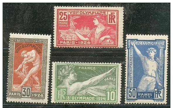 183/86* - J. O. De Paris 1924 - Unused Stamps