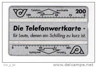 Austria - Österreich - Telefon-Wertkarte - Telefonwertkarte - Siber - Silver - 206G - Autriche