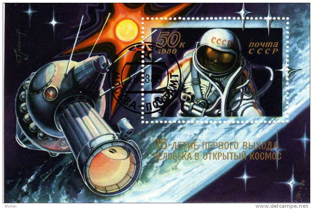 Gedenkblatt Interkosmos Raumflug Vietnam Und Sowjetunion 4978/0, Block 145 + GBl. O 12€ Raumfahrt Sheet Of USSR CCCP SU - Asie