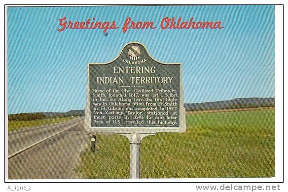 R : CPSM U.S.A. GREETINGS FROM OKLAHOMA INDIAN TERRITORY - Autres & Non Classés