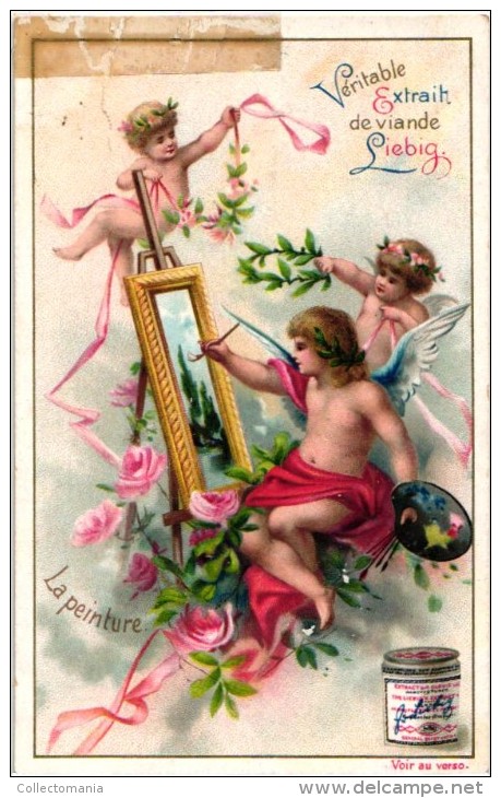 0465 Arts Sujet - Amours - Liebig 6 Cards , Post=FREE,  Année 1895 Superbe Lithographie - Liebig