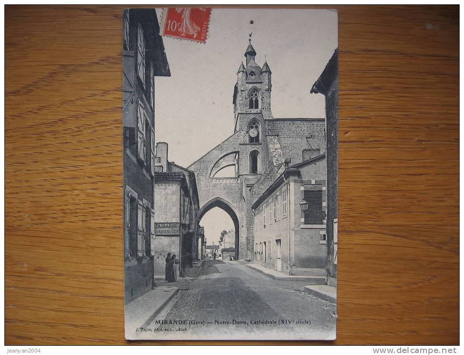 CPA Mirande Gers 32 Midi Pyrénées Cathédrale Notre Dame Arquebusier Dubarbe - Mirande