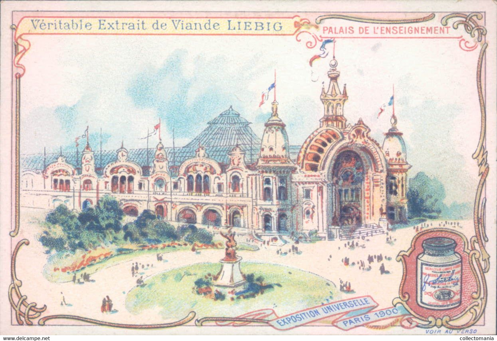 0624 Exposition Universelle Paris 1900 - Liebig Complete  6 Card Set VG Chromo Litho Cards - Liebig