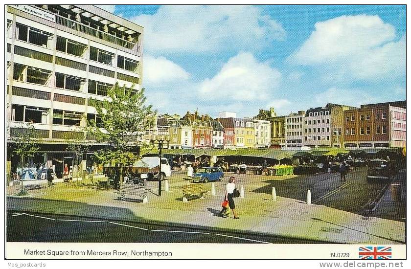 Northampton - Market Square From Mercers Row  C538 - Northamptonshire