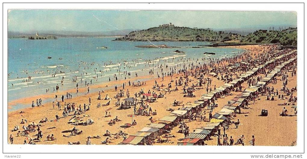 B795 SANTANDER  LA PROMENADE DE SARDINIER PREMIERE PLAGE Grand Format  20.5  X 9.5 CM - Cantabria (Santander)