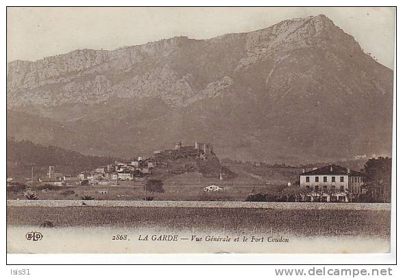 Dép 83 - Z205 - La Garde Freinet - Vue Générale Et Le Fort Coudon - état - La Garde Freinet