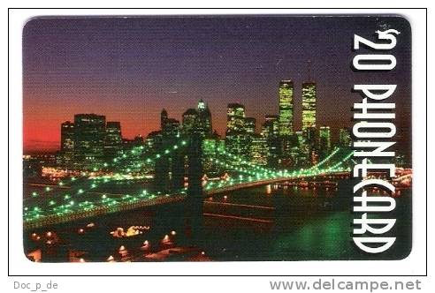 USA - Prepaid $20 - New York By Night - Twin Towers - Sonstige & Ohne Zuordnung