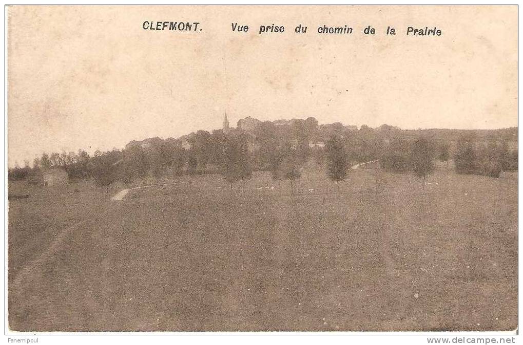 CLEFMONT .  Vue Prise Du Chemin De La Prairie - Clefmont