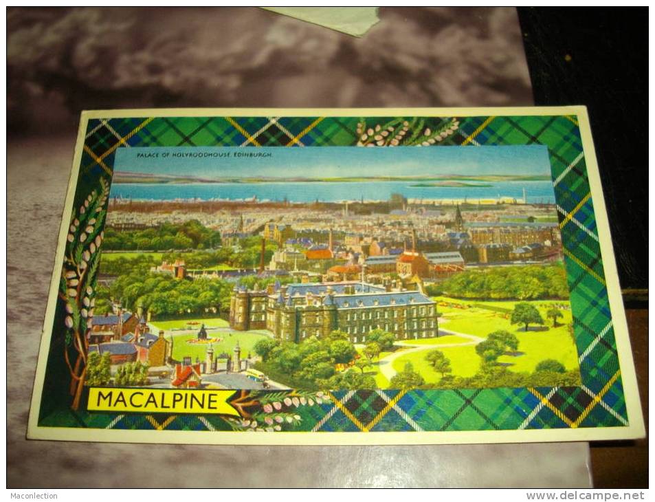 MACALPINE  Palace Of Holyroodhouse Edinburgh - Midlothian/ Edinburgh