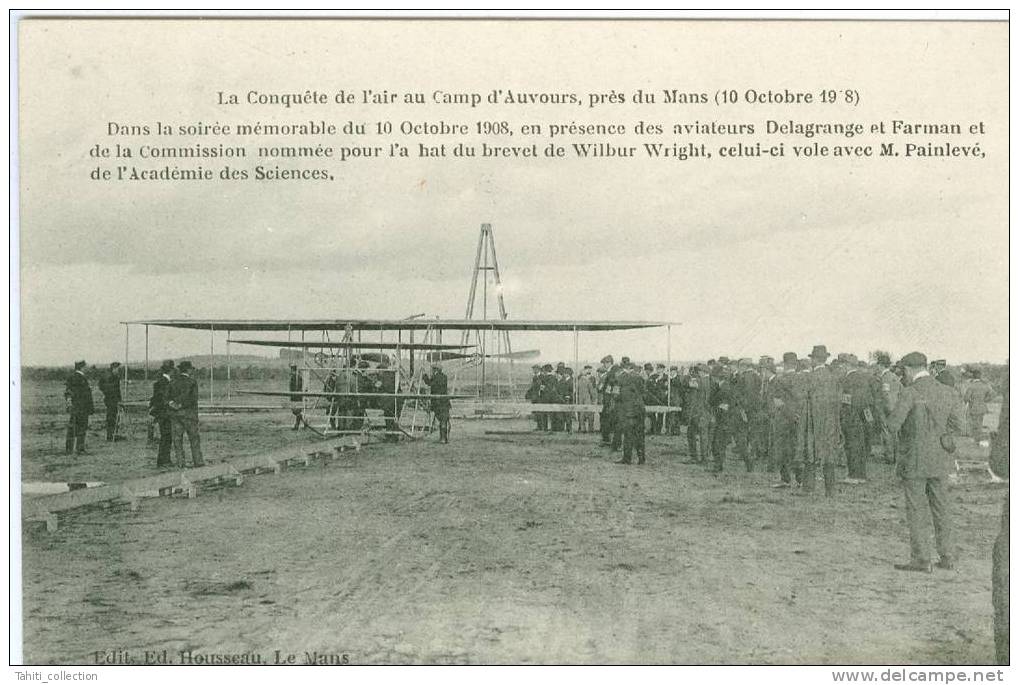 Conquête De L´Air Au Camp D´Auvours,près Du Mans - 10 Octobre 1908 - Dans La Soirée Mémorable... - Meetings