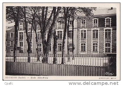 CARTE 1915 St Calais - école Jules Ferry - Saint Calais