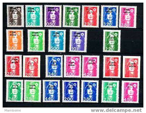 SPM  Marianne  26 Valeurs  Compl.  Neuf X X ( Sans Trace) - Unused Stamps