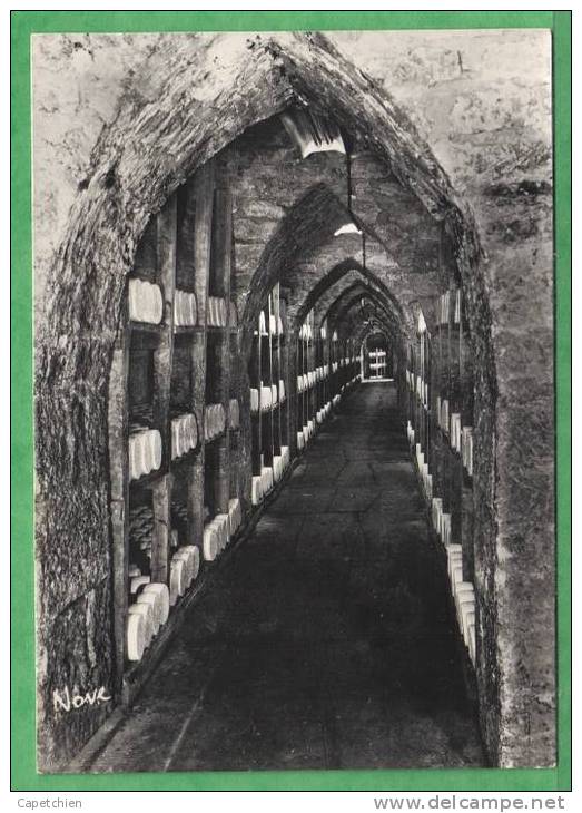 ROQUEFORT Sur SOULZON - Société Anonyme Des Caves Et Des Producteurs - LES TRAVEES D'AFFINAGE - Carte De 1965 - Roquefort