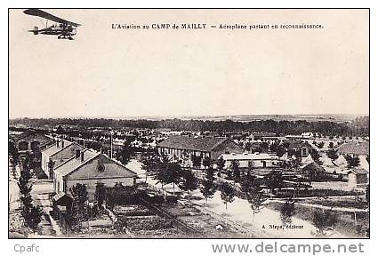 Cpa 1920 AVIATION AU CAMP DE MAILLY -aéroplane Partant En Reconnaissance - 1914-1918: 1ste Wereldoorlog